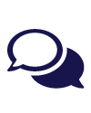 Decorative photo of a chat icon