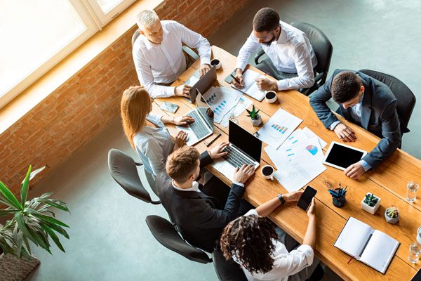 Photo of a business team having a meeting about Cyber Liability Insurance in Massachusetts