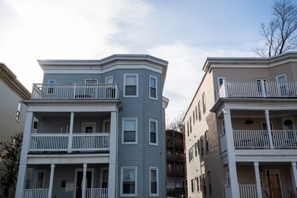Photo of a row of condo units, used on our page for Master Condo Insurance in Massachusetts & Greater Boston